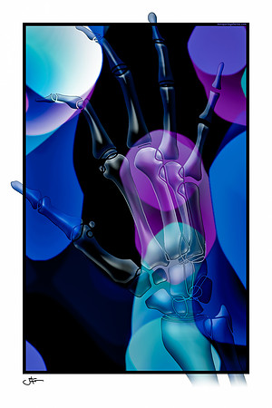 Blue Oblique Hand